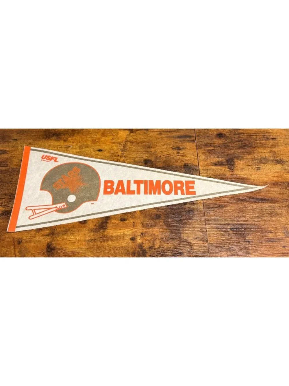 Vintage 1982 USFL Baltimore Stars pennant